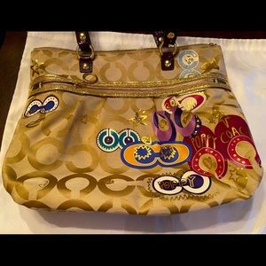 Coach Tote, Poppy Edition. Like new!